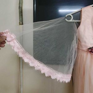beautiful peach frock