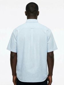 Kenzo Light Blue Short Sleeve Button-Up Shirt