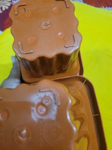 Brown Plastic Plant Pots (Set of 2)
