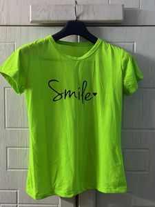 Neon Green "Smile" T-Shirt