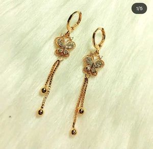 Beautiful Butterfly Tassel Drop Earrings