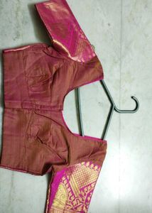 Floral Pure Banarasi Saree With Kanjeevaram Border