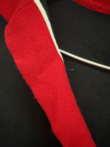 Navy &amp; Red Collared Sweater