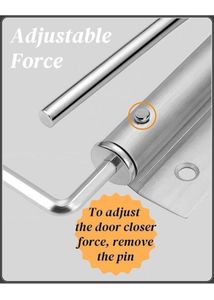 JOVIRA Automatic Door Closer, Adjustable Spring St