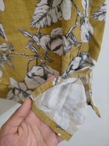 Floral Shirt Kurti Top