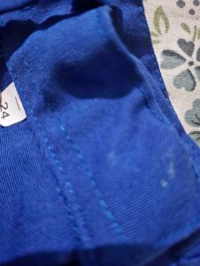 Blue school skirt