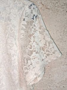 White Lace "LOVE" Top Layered