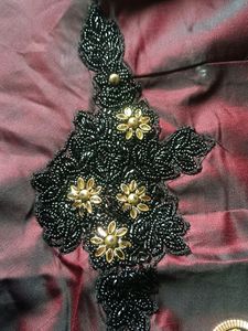 Maroon Gown With Handwork