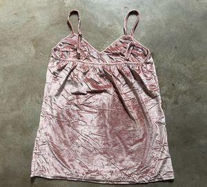 Crushed Velvet Loungewear Set(Camisole and Robe)