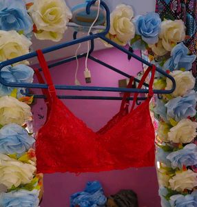 Red Lace Bra