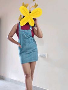 Denim dungaree