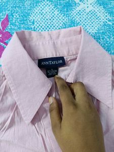 Chic Pink Button-Up Shirt