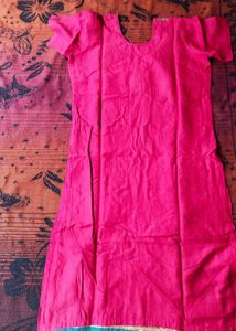 Vibrant Red embroidery kurti