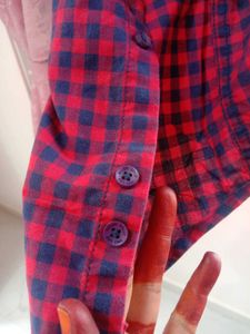 Allen Solly Red &amp; Blue Check Shirt
