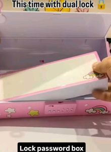 Cute Unicorn dual Password Lock Box