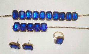Royal Blue Gemstone Jewellery Set