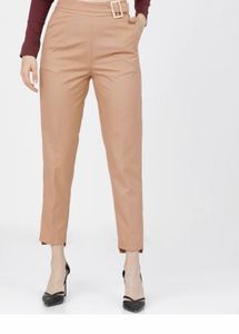 Stylish Belted Linen Pants