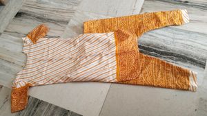 Mustard Straight Kurti With Pant