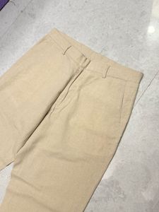 Classic Linen Beige Trousers Pant