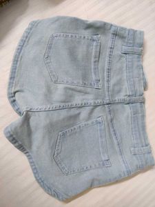 Light Wash Denim Shorts