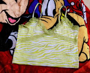 Green Zebra Print Cami Top