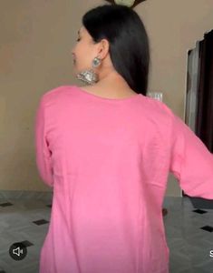 Embroidered Pink Kurta