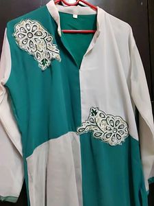 Gher Wali Frock Style Printed Kurti