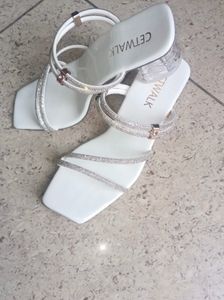 Sparkling White Heels