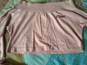 Reebok crop overtop Pink Athletic Top