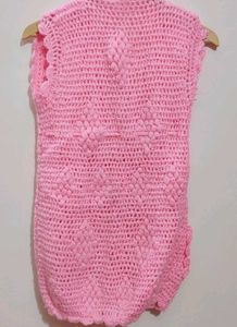 Pink 💕 Winter Shrug For 6-8 Year Girl 30 Bust