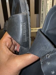 Birkenstock- Black Clogs with Buckle
