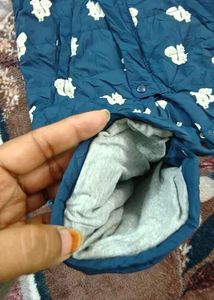 Adorable Squirrel Print Snowsuit