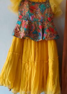 Beautiful Yellow Lehenga Choli