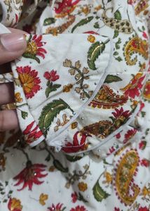 Floral Print Saree Blouse