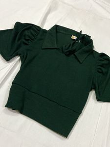 Trending Green Crop Top