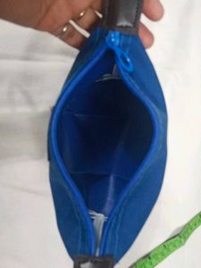 Blue And Maroon Waterproof Makeup Pouch