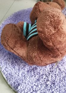 Cute Teddy Bear with Striped Sweater