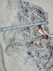 Floral Lace Trim 💚Pajama Shorts