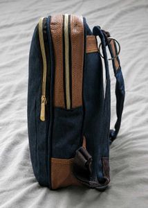 Imported Korean Premium Navy Canvas Backpack