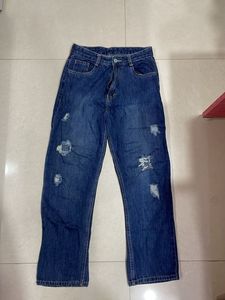 Distressed Denim Jeans