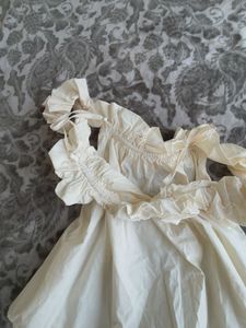 Off-Shoulder Ruffled Cream Top