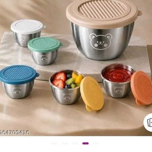 Cute Bear Stainless Steel Bowl