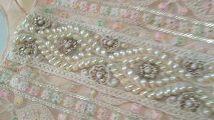3 piece light Peach Embroidered Kurta st
