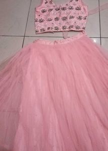 Pink Embellished Lehenga Choli