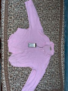 Pink Button-Up Shirt