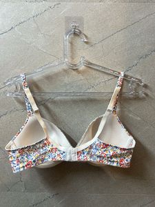 Floral Print Lightly Padded Non-Underwire Bra