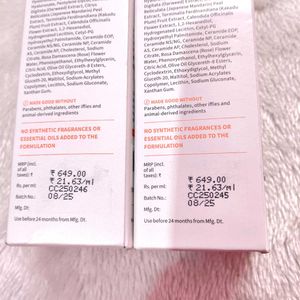COMBO OF 2 Plum Calendula Vitamin C Glow Serum