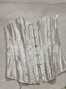 White Satin Corset