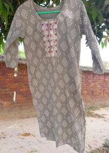Grey Women Kurti