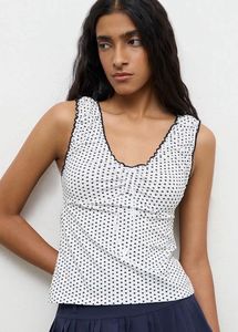 Westside cute 2000s heart printed top